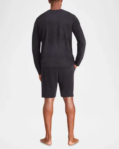 Barefoot Dreams Men 's CozyChic Ultra Lite Roll Neck Crewneck Sweater | Thumbnail 3 Barefoot Dreams Men 's CozyChic Ultra Lite Roll Neck Crewneck Sweater | Thumbnail 3