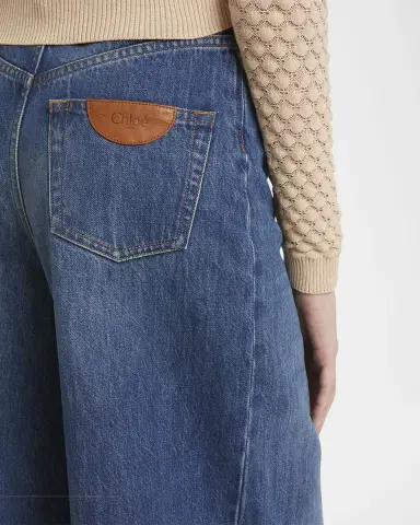 Chloé Wide Leg Denim Trousers | Thumbnail 5