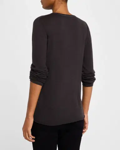 Majestic Filatures Machine Washable Cashmere Crewneck Pullover | Thumbnail 3 Majestic Filatures Machine Washable Cashmere Crewneck Pullover | Thumbnail 3