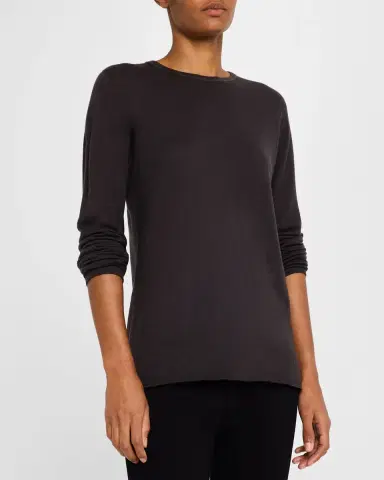 Majestic Filatures Machine Washable Cashmere Crewneck Pullover | Thumbnail 4 Majestic Filatures Machine Washable Cashmere Crewneck Pullover | Thumbnail 4