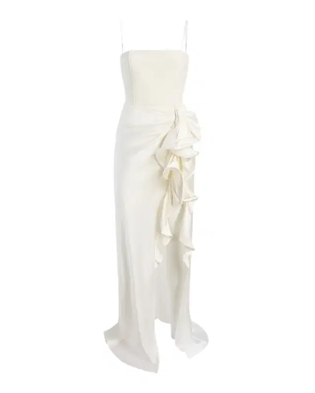 Cinq a Sept Drina Sleeveless Satin Wrap Gown