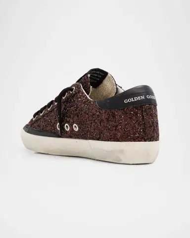 Golden Goose Super-Star Low-Top Glitter Sneakers | Thumbnail 4 Golden Goose Super-Star Low-Top Glitter Sneakers | Thumbnail 4