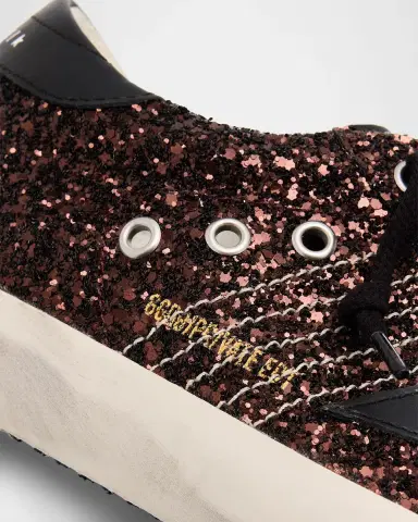 Golden Goose Super-Star Low-Top Glitter Sneakers | Thumbnail 6 Golden Goose Super-Star Low-Top Glitter Sneakers | Thumbnail 6