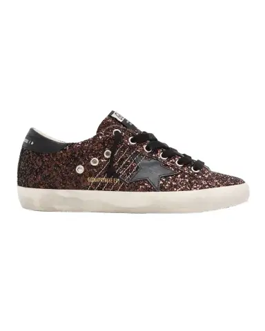 Golden Goose Super-Star Low-Top Glitter Sneakers | Thumbnail 1 Golden Goose Super-Star Low-Top Glitter Sneakers | Thumbnail 1
