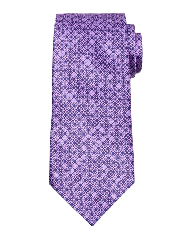 Men 's Geometric Silk Tie
