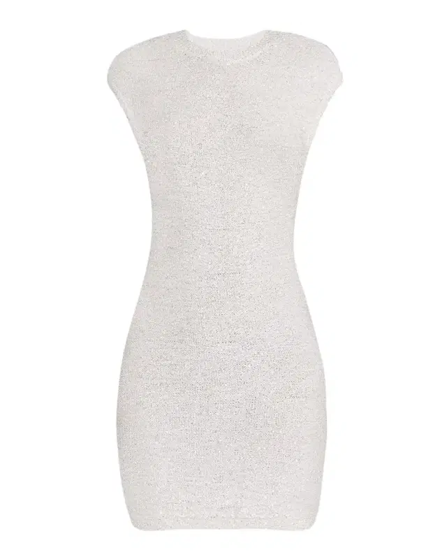 Herve Leger Delilah Sequin Knit Cap-Sleeve Mini Dress
