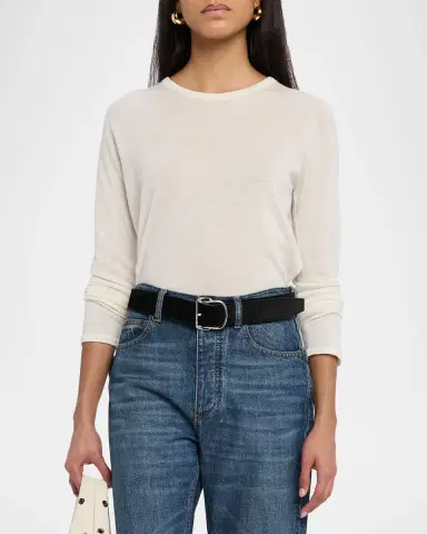 MAJESTIC FILATURES Machine Washable Cashmere Crewneck Pullover | Thumbnail 3