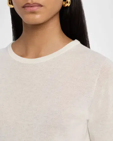 MAJESTIC FILATURES Machine Washable Cashmere Crewneck Pullover | Thumbnail 5