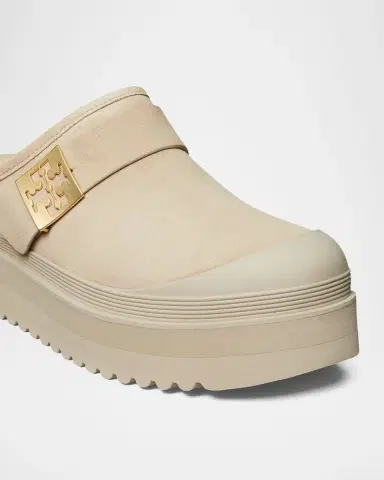 Tory Burch Mellow Suede Shearling Buckle Platform Loafer Mules | Thumbnail 5 Tory Burch Mellow Suede Shearling Buckle Platform Loafer Mules | Thumbnail 5
