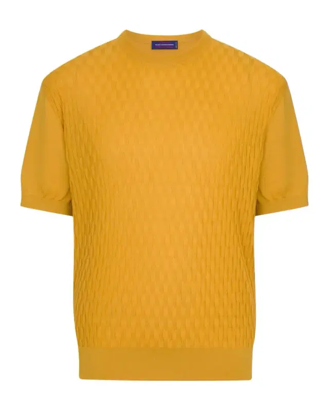 Men 's Cashmere Short-Sleeve Crewneck Sweater