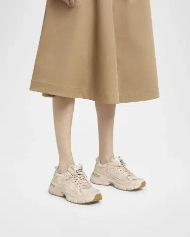Golden Goose Lightstar Net Mixed Leather Runner Sneakers | Thumbnail 2