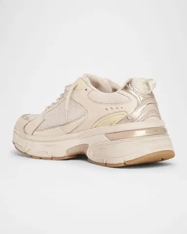 Golden Goose Lightstar Net Mixed Leather Runner Sneakers | Thumbnail 4
