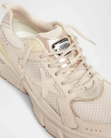 Golden Goose Lightstar Net Mixed Leather Runner Sneakers | Thumbnail 5