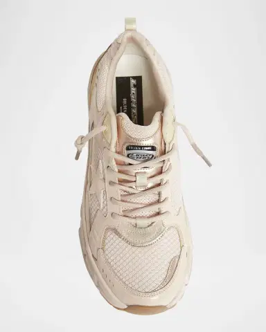 Golden Goose Lightstar Net Mixed Leather Runner Sneakers | Thumbnail 6