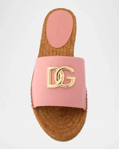 Dolce & Gabbana DG Medallion Napa Espadrille Sandals | Thumbnail 6