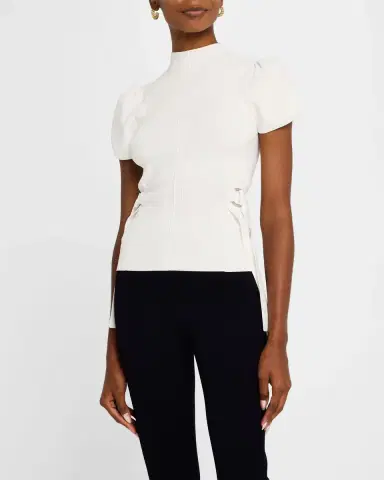 3.1 Phillip Lim Compact Rib Tulip Top | Thumbnail 4