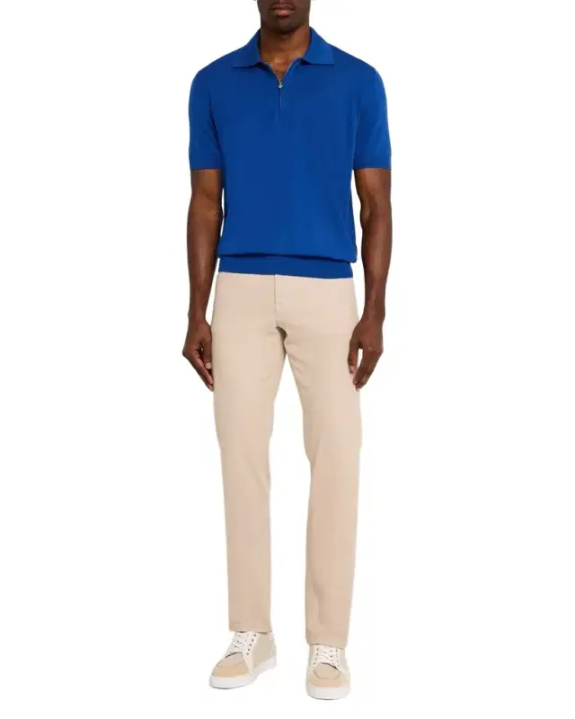 Stefano Ricci Men 's Quarter-Zip Short-Sleeve Polo Sweater
