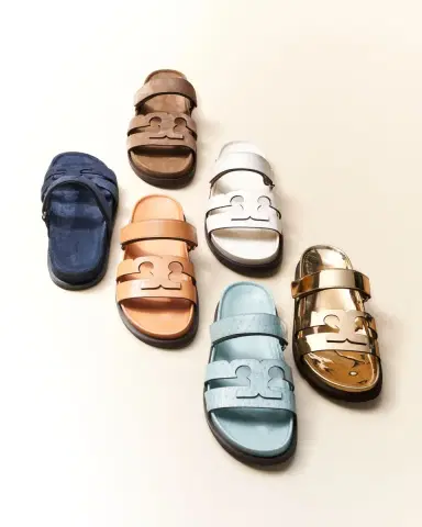 Tory Burch Ines Suede Sporty Slide Sandals | Thumbnail 2 Tory Burch Ines Suede Sporty Slide Sandals | Thumbnail 2