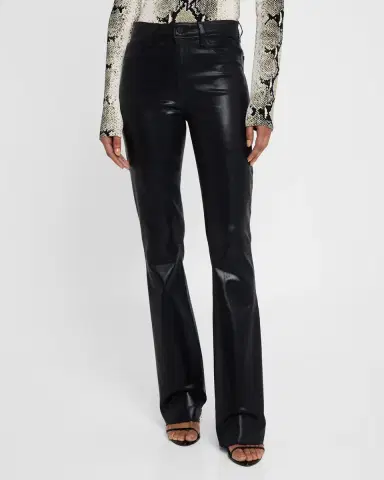 L 'AGENCE Ruth High-Rise Coated Straight Jeans | Thumbnail 4 L 'AGENCE Ruth High-Rise Coated Straight Jeans | Thumbnail 4
