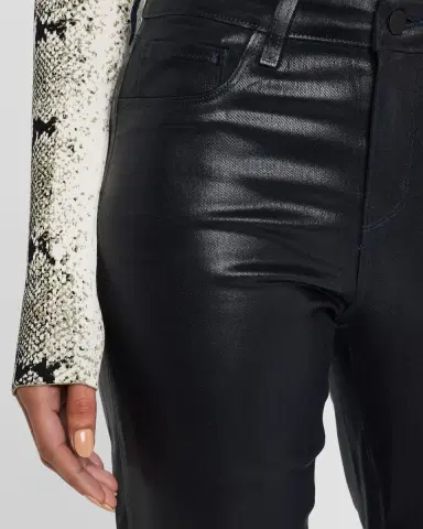 L 'AGENCE Ruth High-Rise Coated Straight Jeans | Thumbnail 5 L 'AGENCE Ruth High-Rise Coated Straight Jeans | Thumbnail 5
