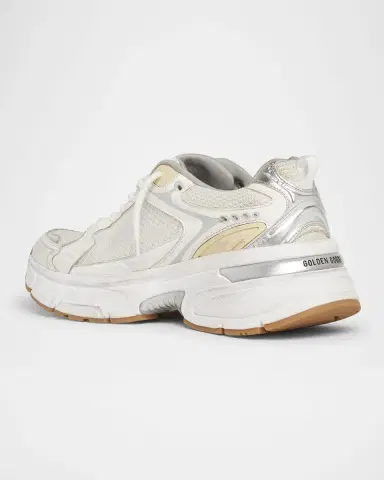 Golden Goose Lightstar Net Mixed Leather Runner Sneakers | Thumbnail 4 Golden Goose Lightstar Net Mixed Leather Runner Sneakers | Thumbnail 4