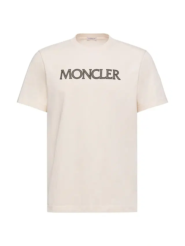 Moncler Men's Crew Neck T-Shirt in Cotton - White