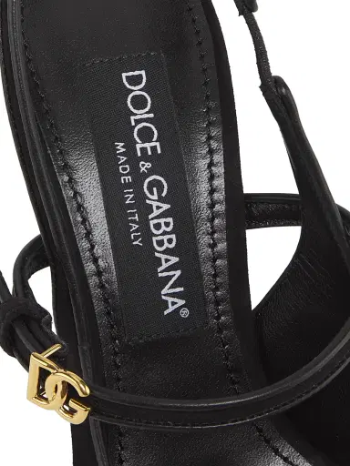 Dolce & Gabbana Women's Italian Tailoring DG Suede Pumps - Nero - Size 12 | Thumbnail 6