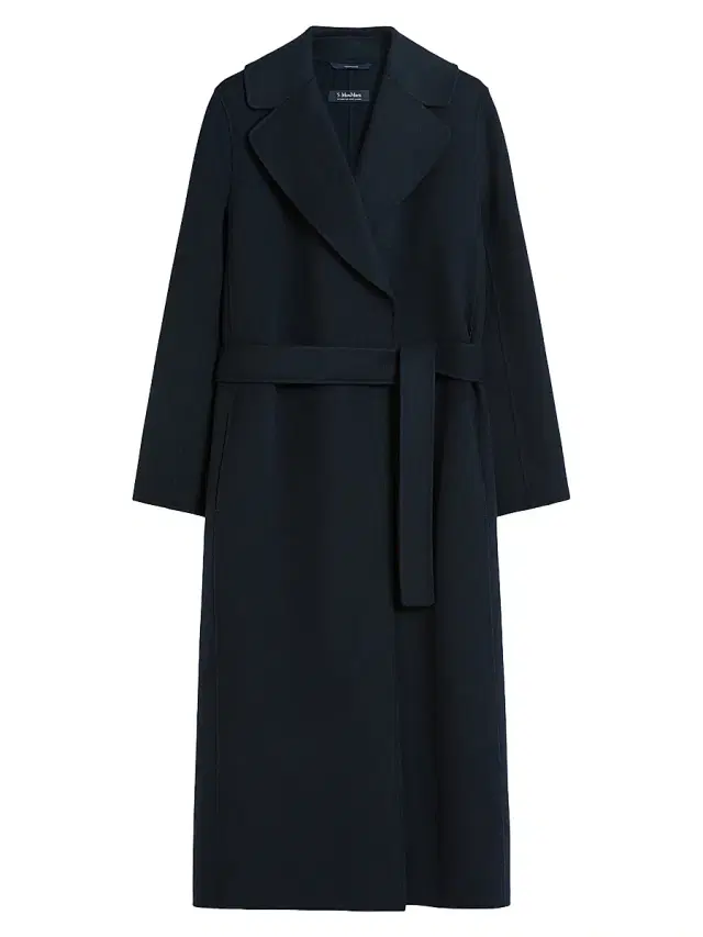 Women's Poldo Wool Belted Wrap Coat - Midnightblue