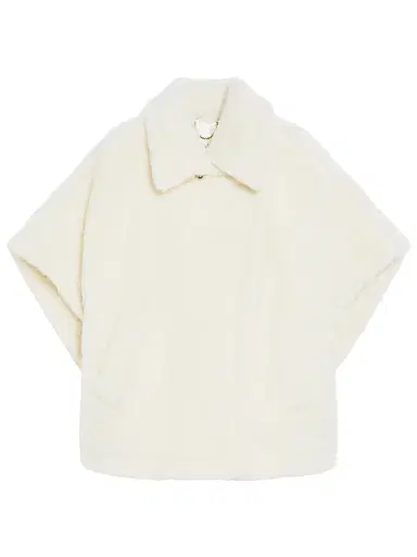 Max Mara Women's Cape in Alpaca and Wool Teddy Fabric | Thumbnail 1