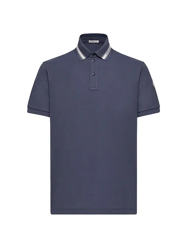 Moncler Men's Polo Shirt in Cotton Piquet - Royal Blue