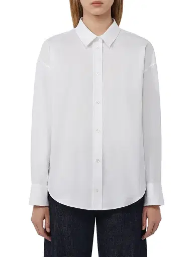 Max Mara Women's Cotton Oxford Shirt - White - Size 14 | Thumbnail 2