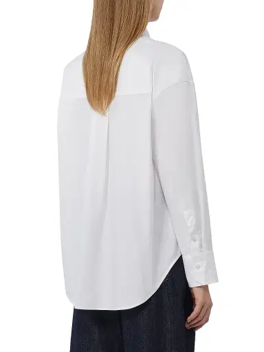 Max Mara Women's Cotton Oxford Shirt - White - Size 14 | Thumbnail 3
