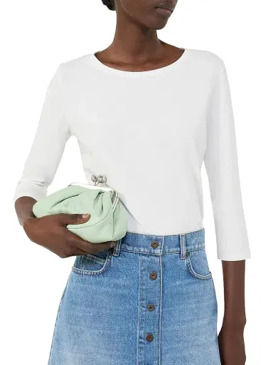 Weekend Max Mara Women's Stretch Cotton T-Shirt - White - Size XL | Thumbnail 4