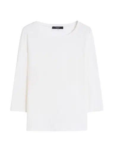 Weekend Max Mara Women's Stretch Cotton T-Shirt - White - Size XL | Thumbnail 1