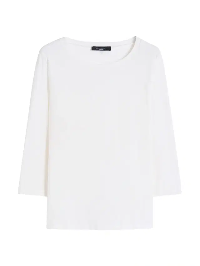 Women's Stretch Cotton T-Shirt - White