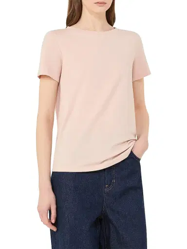 Weekend Max Mara Women's Basic Cotton Jersey T-Shirt - Pink - Size XL | Thumbnail 6
