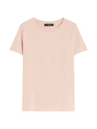 Weekend Max Mara Women's Basic Cotton Jersey T-Shirt - Pink - Size XL | Thumbnail 1