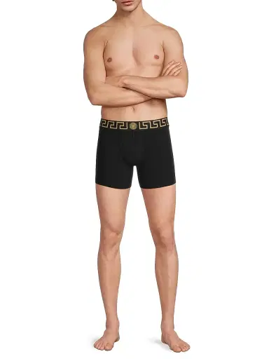 Versace Men's 2-Pack Trunk Boxer Briefs | Thumbnail 2 Versace Men's 2-Pack Trunk Boxer Briefs | Thumbnail 2