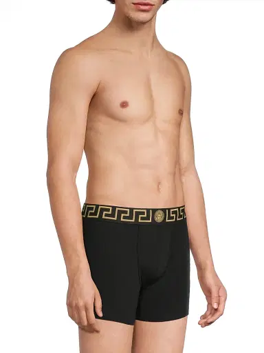 Versace Men's 2-Pack Trunk Boxer Briefs | Thumbnail 4 Versace Men's 2-Pack Trunk Boxer Briefs | Thumbnail 4