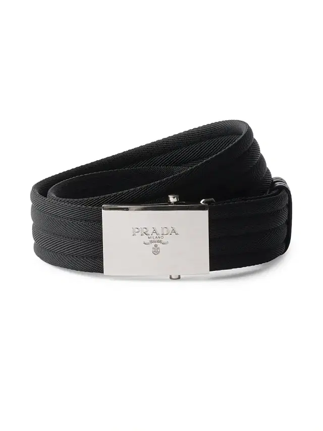 Men's Fabric Belt - Black