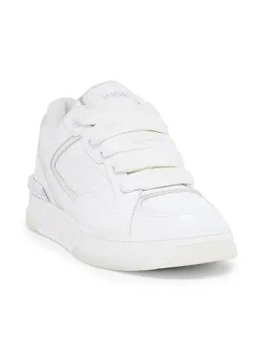 Versace Men's Leather Low-Top Sneakers - White | Thumbnail 2 Versace Men's Leather Low-Top Sneakers - White | Thumbnail 2