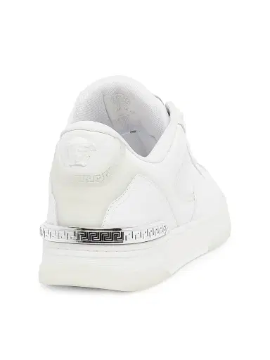 Versace Men's Leather Low-Top Sneakers - White | Thumbnail 3 Versace Men's Leather Low-Top Sneakers - White | Thumbnail 3