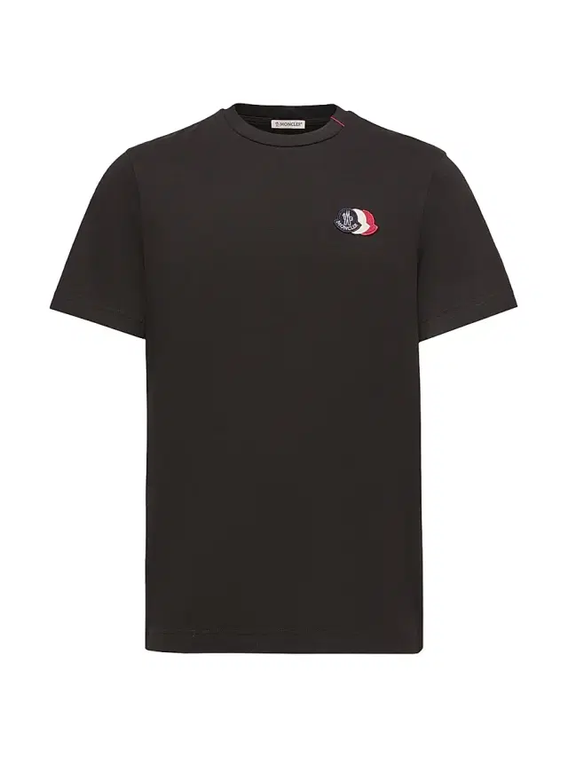 Moncler Men's Crewneck T-Shirt in Cotton - Black