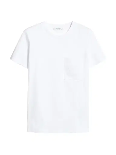 Max Mara Women's Cotton Jersey T Shirt - Optical White - Size XL | Thumbnail 1