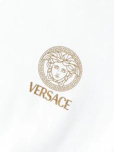 Versace Men's Logo Crewneck T-Shirt - Optical White | Thumbnail 6 Versace Men's Logo Crewneck T-Shirt - Optical White | Thumbnail 6