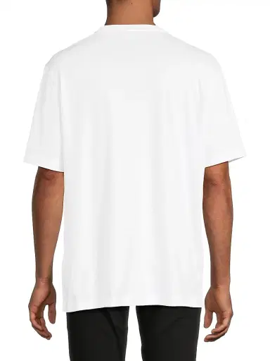 Versace Men's Medusa Embroidered Crewneck T-Shirt - Optical White | Thumbnail 5 Versace Men's Medusa Embroidered Crewneck T-Shirt - Optical White | Thumbnail 5