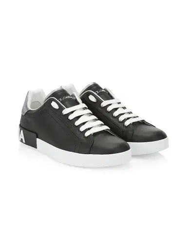 Dolce & Gabbana Men's Portofino Leather Sneakers | Thumbnail 2 Dolce & Gabbana Men's Portofino Leather Sneakers | Thumbnail 2