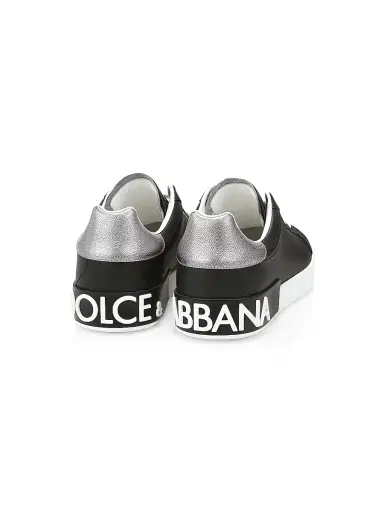 Dolce & Gabbana Men's Portofino Leather Sneakers | Thumbnail 3 Dolce & Gabbana Men's Portofino Leather Sneakers | Thumbnail 3