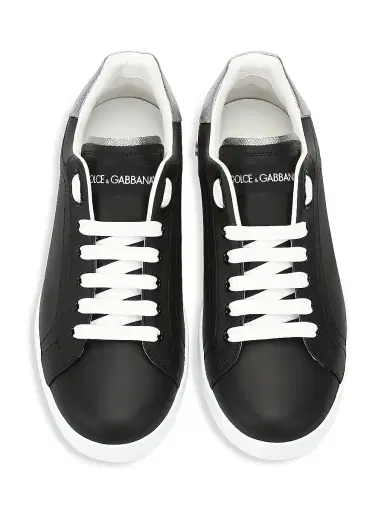 Dolce & Gabbana Men's Portofino Leather Sneakers | Thumbnail 5 Dolce & Gabbana Men's Portofino Leather Sneakers | Thumbnail 5