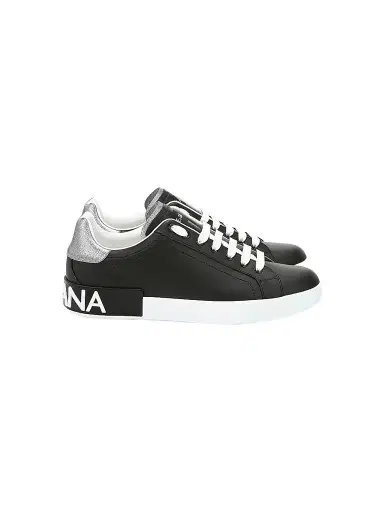Dolce & Gabbana Men's Portofino Leather Sneakers | Thumbnail 1 Dolce & Gabbana Men's Portofino Leather Sneakers | Thumbnail 1